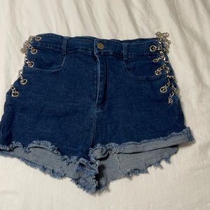 Dark Jean Shorts
